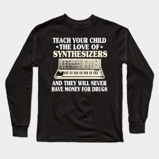 Modular Synthesizer Synth ADSR Analog Funny Drugs Long Sleeve T-Shirt